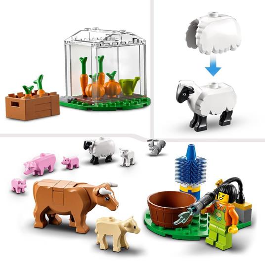 LEGO City 60346 il Fienile e Animali da Fattoria, Idea Regalo con Trattore  Giocattolo, Giochi per Bambini dai 4 Anni in su - LEGO - City Farm -  Animali - Giocattoli