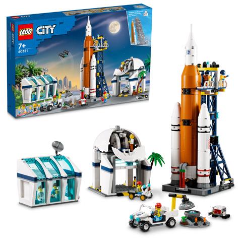 LEGO City 60351 Centro Spaziale, Giocattoli Creativi per Bambini di 7+  Anni, Base NASA con 6 Minifigure di Astronauti