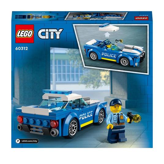 LEGO City Police 60312 Auto della Polizia, Set di Costruzione con Minifigure e Macchina Giocattolo per Bambini di 5+ Anni - 8