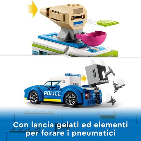 LEGO City Police 60314 Il Furgone dei Gelati e l'Inseguimento della Polizia, Giochi per Bambini di 5+ Anni, Camion Giocattolo - 4