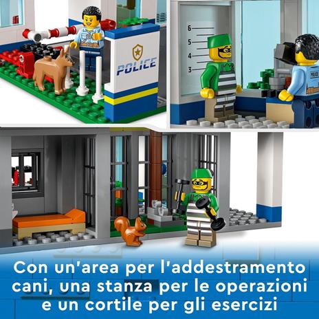 LEGO City Police 60316 Stazione di Polizia, con Camion della Spazzatura ed Elicottero Giocattolo, Giochi per Bambini - 4