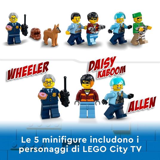 LEGO City Police 60316 Stazione di Polizia, con Camion della Spazzatura ed Elicottero Giocattolo, Giochi per Bambini - 6