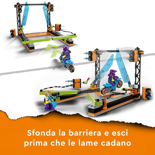 LEGO City Stuntz 60340 Sfida Acrobatica delle Lame, Moto Giocattolo con Minifigure, Giochi per Bambini e Bambine dai 5 Anni - 4