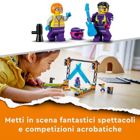 LEGO City Stuntz 60340 Sfida Acrobatica delle Lame, Moto Giocattolo con Minifigure, Giochi per Bambini e Bambine dai 5 Anni - 5