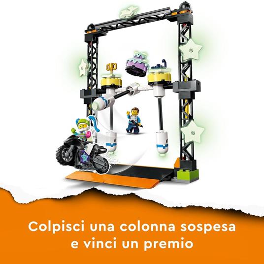 LEGO City Stuntz 60341 Sfida Acrobatica KO, Moto Giocattolo con Minifigure, Giochi per Bambini e Bambine dai 5 Anni in su - 4