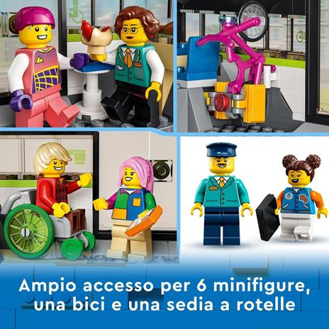 LEGO City 60337 Treno Passeggeri Espresso, con Locomotiva Giocattolo Telecomandata con Luci e Binari, Giochi per Bambini - 6