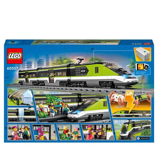 LEGO City 60337 Treno Passeggeri Espresso, con Locomotiva Giocattolo  Telecomandata con Luci e Binari, Giochi per Bambini