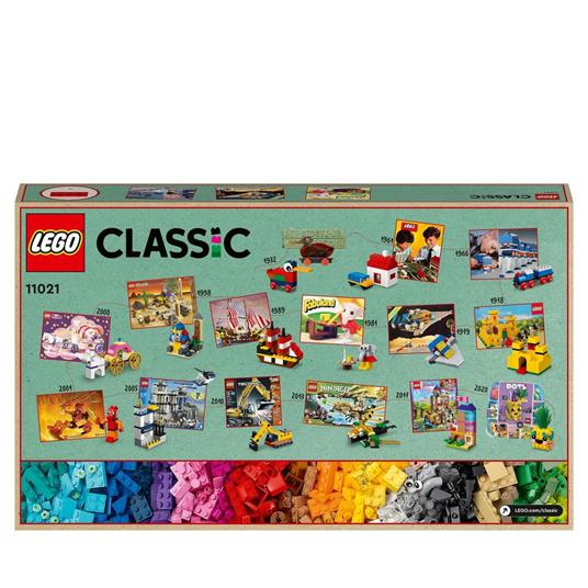LEGO Classic 11021 90 Anni di Gioco, Scatola con Mattoncini Colorati per 15  Mini Costruzioni di Modelli Iconici - LEGO - Classic - Set mattoncini -  Giocattoli | IBS