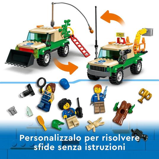 LEGO City 60353 Missioni di Salvataggio Animale, Set di Costruzioni con Avventura Digitale Interattiva, Camion Giocattolo - 4