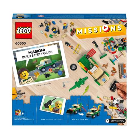 LEGO City 60353 Missioni di Salvataggio Animale, Set di Costruzioni con Avventura Digitale Interattiva, Camion Giocattolo - 8