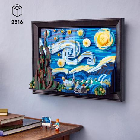 LEGO Ideas 21333 Vincent van Gogh - Notte Stellata, Set Fai da Te Creativo  per Adulti, Decorazione