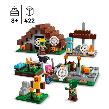 LEGO Minecraft 21190 Il Villaggio Abbandonato, Set di Costruzioni, Accampamento per Cacciatore di Zombie con Accessori - 3