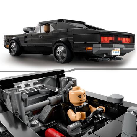 LEGO Speed Champions Fast & Furious 1970 Dodge Charger R/T, Modellino di Auto Giocattolo da Collezione con Minifigure, 76912 - 4