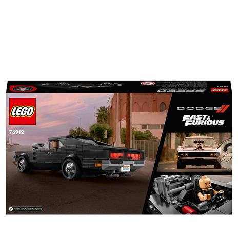 LEGO Speed Champions Fast & Furious 1970 Dodge Charger R/T, Modellino di Auto Giocattolo da Collezione con Minifigure, 76912 - 8