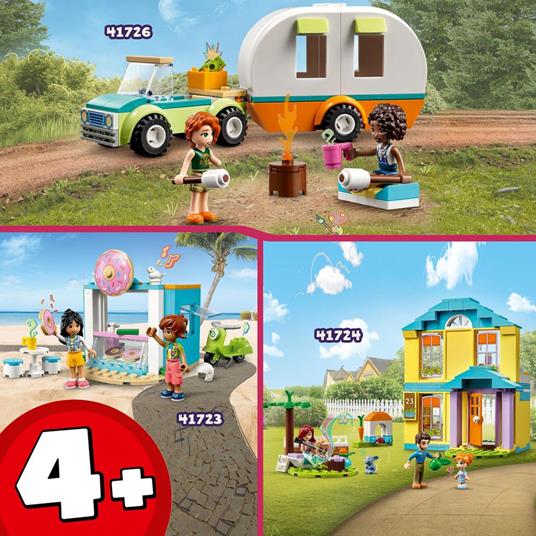 LEGO Friends 41723 Negozio di Ciambelle, Giochi per Bambini 4+ Anni con Mini Bamboline Liann e Leo e Scooter, Idea Regalo - 6