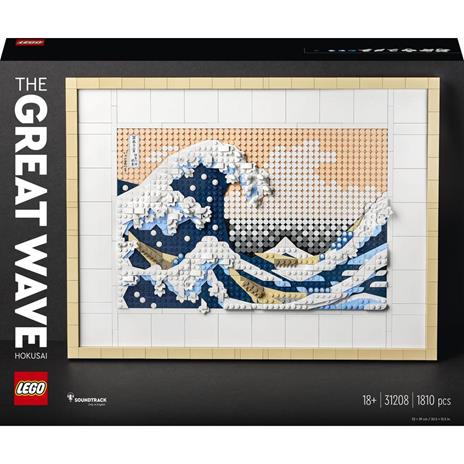 LEGO 31208 Art Hokusai - La Grande Onda, Set Fai Da Te, Hobby Creativi per  Adulti, Quadri Soggiorno Giapponesi - LEGO - ART - Set mattoncini -  Giocattoli