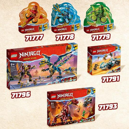 LEGO NINJAGO 71777 Salto Mortale Spinjitzu del Drago di Kai Trottola Giocattolo da Collezione Regalo per Bambini 6+ Anni - 6