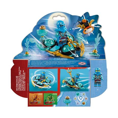 LEGO NINJAGO 71778 Drift del Potere del Drago Spinjitzu di Nya Trottola Giocattolo da Collezione Idea Regalo Bambini 6+ Anni - 8