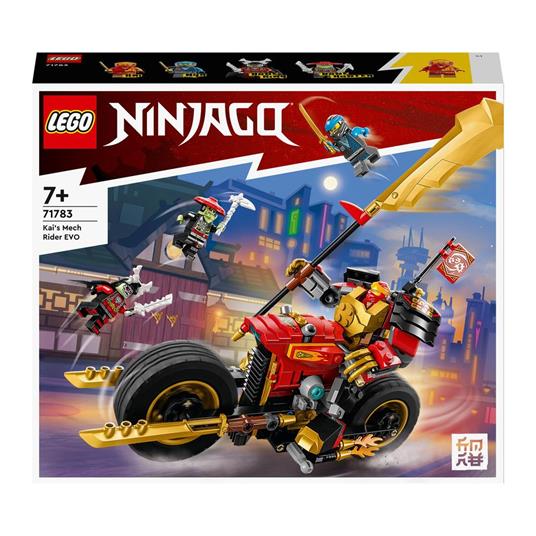 LEGO NINJAGO 71783 Mech Rider di Kai - EVOLUTION, Moto Giocattolo con  Action Figure e 2 Minifigure, Giochi per Bambini 7+ - LEGO - Ninjago -  Generici - Giocattoli