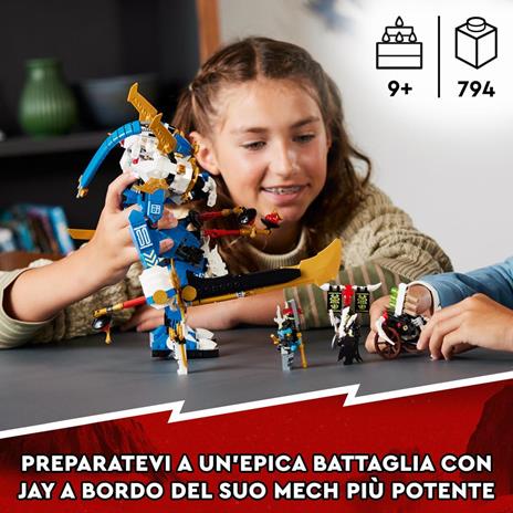 LEGO NINJAGO 71785 Mech Titano di Jay, Set 2023 con Action Figure, Gioco da Battaglia per Bambini con 5 Minifigure e Carro - 3