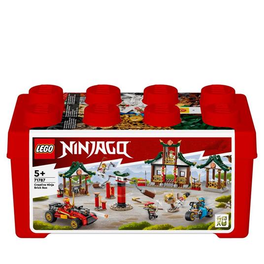 LEGO NINJAGO 71787 Set Creativo di Mattoncini Ninja, Scatola Porta Giochi  per Bambini 5+ con Macchina e Moto Giocattolo - LEGO - Ninjago - Generici -  Giocattoli
