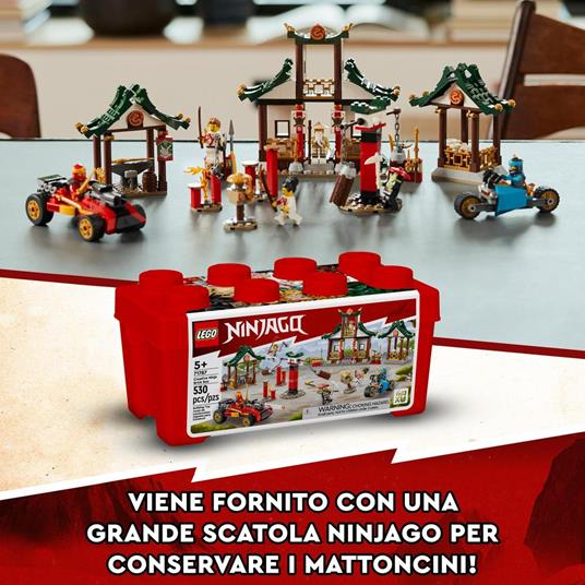 LEGO NINJAGO 71787 Set Creativo di Mattoncini Ninja, Scatola Porta Giochi  per Bambini 5+ con Macchina e Moto Giocattolo - LEGO - Ninjago - Generici -  Giocattoli | IBS