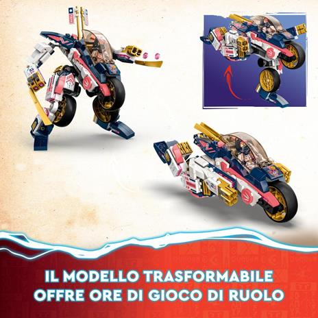 LEGO NINJAGO 71792 Moto-Mech Transformer di Sora, Set Giochi 2in1 con Action Figure Mech Trasformabile in Moto Giocattolo - 5