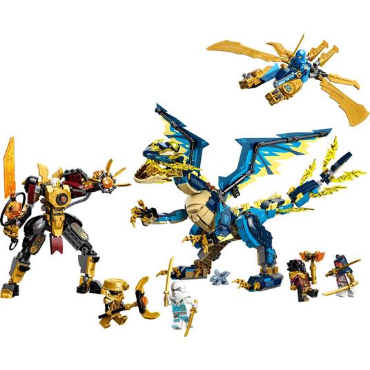 LEGO NINJAGO 71796 Dragone Elementare vs. Mech dellImperatrice Set con Drago Giocattolo Action Figure Flyer e 6 Minifigure - 7