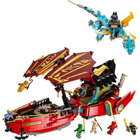 LEGO NINJAGO 71797 Il Vascello del Destino - Corsa Contro il Tempo, Set con Nave Giocattolo, 2 Figure di Drago e 6 Minifigure - 8