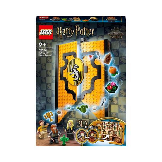 LEGO Harry Potter 76412 Stendardo della Casa Tassorosso da Parete, Sala  Comune Castello di Hogwarts, Giocattolo da Collezione