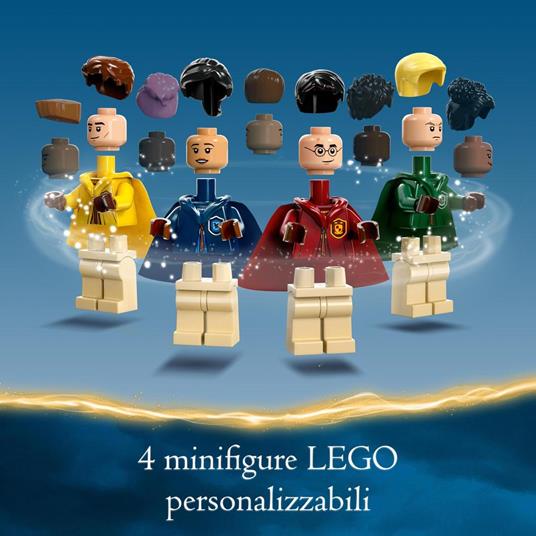 LEGO Harry Potter 76416 Baule del Quidditch, Gioca a 3 Diverse Sfide Fino a Due Giocatori, con Minifigure di Draco Malfoy - 6