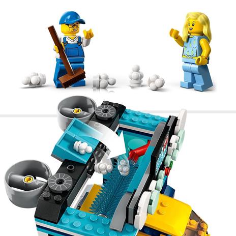 LEGO City 60362 Autolavaggio, Gioco per Bambini 6+ Anni con Spazzole Rotanti, Macchina Giocattolo e 2 Minifigure, Idea Regalo - 5
