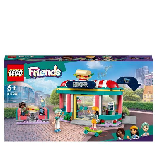 LEGO Friends 41728 Ristorante nel Centro di Heartlake City, Giochi per  Bambini 6+ Anni, Mini Bamboline Liann, Aliya e Charli - LEGO - LEGO Friends  - Edifici e architettura - Giocattoli