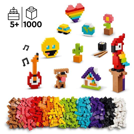 LEGO Classic 11030 Tanti Tanti Mattoncini, Set di Costruzioni con Emoji Sorridente e Altro, Regalo Creativo per Bambini 5+ - 3