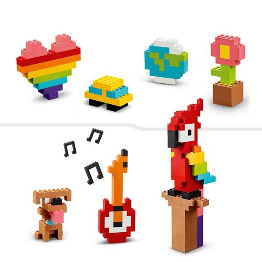 LEGO Classic 11030 Tanti Tanti Mattoncini, Set di Costruzioni con Emoji Sorridente e Altro, Regalo Creativo per Bambini 5+ - 4