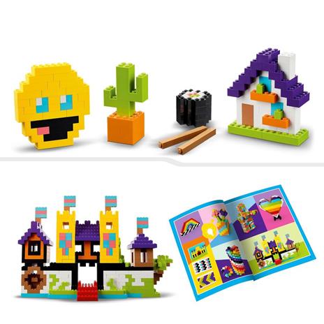 LEGO Classic 11030 Tanti Tanti Mattoncini, Set di Costruzioni con Emoji Sorridente e Altro, Regalo Creativo per Bambini 5+ - 5