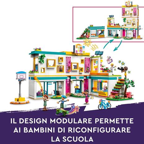 LEGO Friends 41731 La Scuola Internazionale di Heartlake City, Giochi per Bambine e Bambini con 5 Mini Bamboline, Idea Regalo - 6