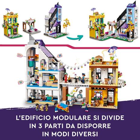 LEGO Friends 41732 Negozio di Design e Fioraio del Centro, Modellino da Costruire Personalizzabile con 9 Personaggi - 6