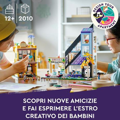 LEGO Friends 41732 Negozio di Design e Fioraio del Centro, Modellino da Costruire Personalizzabile con 9 Personaggi - 10