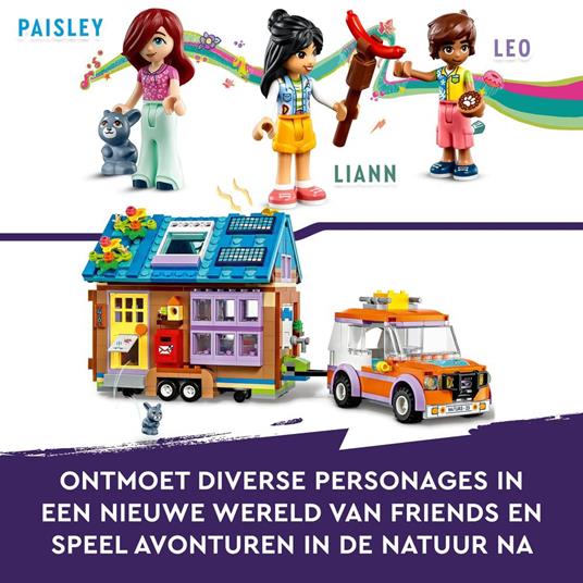 LEGO Friends 41735 Casetta Mobile Roulotte con Macchina Giocattolo Mini Bamboline Leo e Liann Giochi per Bambini Idea Regalo - 5