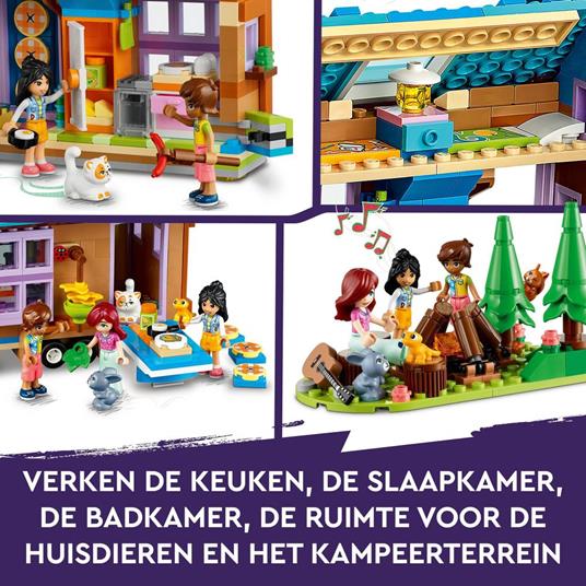 LEGO Friends 41735 Casetta Mobile Roulotte con Macchina Giocattolo Mini Bamboline Leo e Liann Giochi per Bambini Idea Regalo - 8