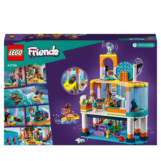 LEGO Friends 41736 Centro di Soccorso Marino, Set Veterinario Giocattolo per la Cura degli Animali, Giochi per Bambini 7+ - 9