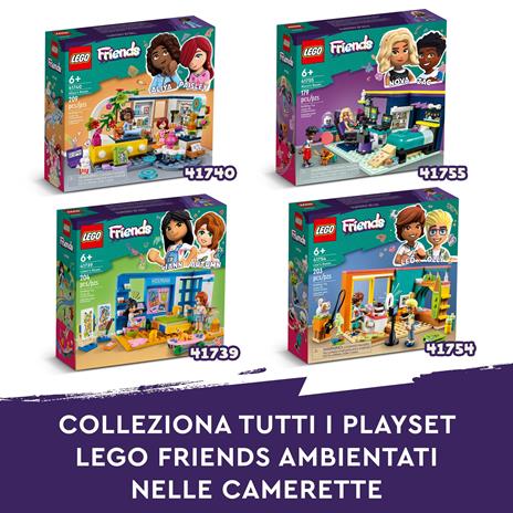 LEGO Friends 41739 La cameretta di Liann, Camera da Letto a Tema Artistico con Mini Bambolina Autumn, Giochi per Bambini 6+ - 6