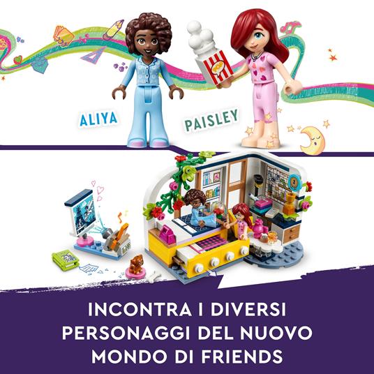 LEGO Friends 41740 La Cameretta di Aliya, Set Camera da Letto per Pigiama Party, Giochi per Bambini 6+, Piccola Idea Regalo - 3