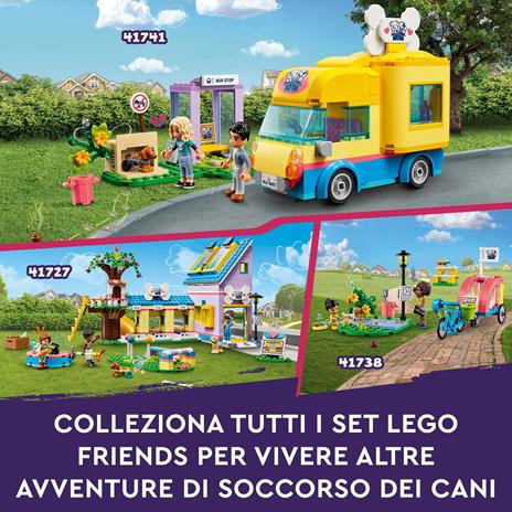 LEGO Friends 41741 Furgone di Soccorso dei Cani con Animale Giocattolo, Giochi per Bambine e Bambini 6+ Anni, Idea Regalo - 6