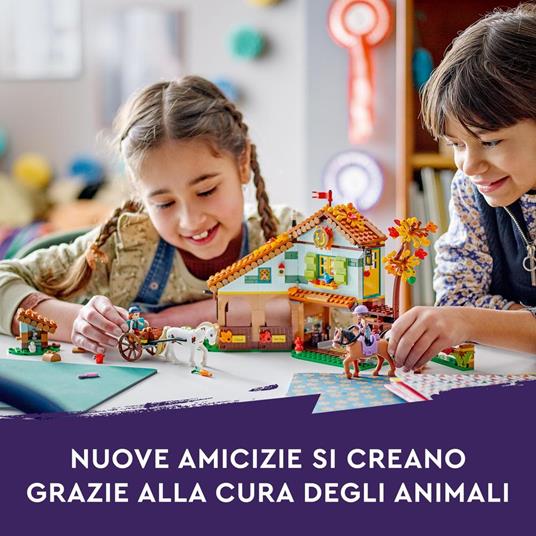 LEGO Friends 41745 La Scuderia di Autumn 2 Cavalli Giocattolo Carrozza e Accessori Fattoria con Animali Regalo per Bambini - 2