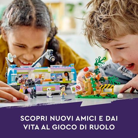 LEGO Friends 41749 Furgone della Troupe Televisiva Camion Giocattolo per le Notizie e Salvataggio Animali Regalo per Bambini - 2