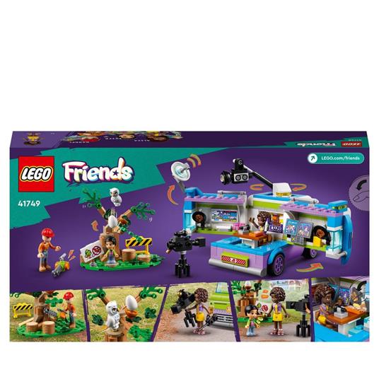LEGO Friends 41749 Furgone della Troupe Televisiva Camion Giocattolo per le Notizie e Salvataggio Animali Regalo per Bambini - 8