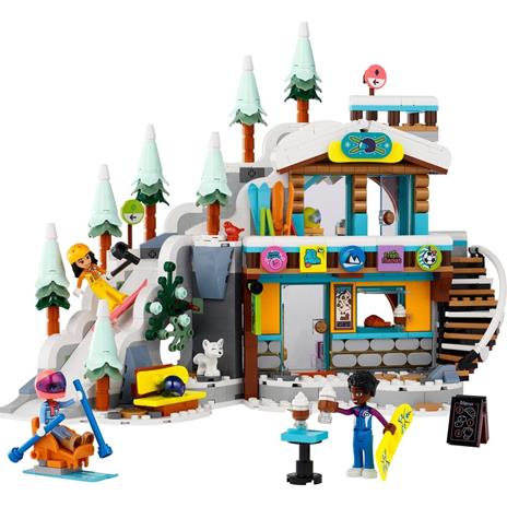 LEGO Friends 41756 Pista da Sci e Baita, Set Sport Invernali con Mini Bamboline, Giochi Bambine e Bambini, Regalo di Natale - 8
