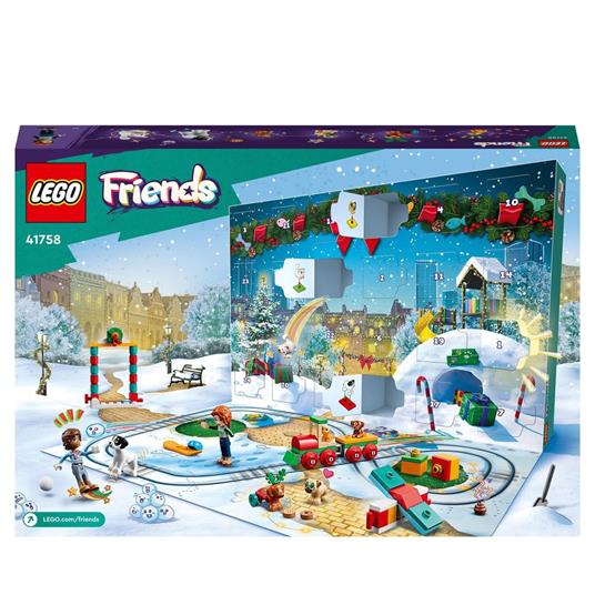 LEGO Friends 41758 Calendario dell'Avvento 2023, 24 Regali a Sorpresa con  Tappetino da Gioco, Regalo di Natale per Bambini - LEGO - Friends - Set  mattoncini - Giocattoli